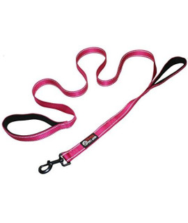 Primal Pet Gear Dog Leash 6ft Long - Traffic Padded Two Handle - Heavy Duty - Double Handles Lead for Control Safety Training - Leashes for Large Dogs or Medium Dogs
