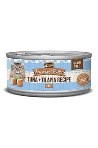 Merrick Purrfect Bistro Grain Free, 5.5 oz, Tuna & Tilapia Pate - Pack of 24