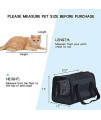 A4Pet Airline Approved Cat Carrier Dog Carriers,Removable Soft-Sided Portable Pet Travel Washable Carrier for Kittens,Puppies,Rabbit,Hamsters