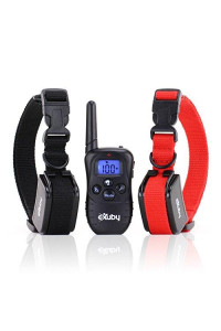 eXuby 2X Shock Collar for Small Dogs w/ 1 Remote & Training Dog Clicker - 3 Modes (Sound, Vibration & Shock) - Rechargeable Batteries - Very Fast Results