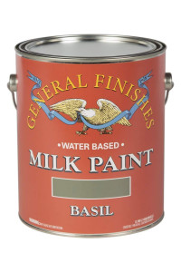 general Finishes Water Based Milk Paint, 1 gallon, Basil Basil