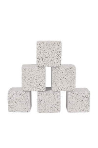 Pawliss 2 Inch Hamster Chew Toys,Teeth Grinding Lava Block For Small Animal Hamster Chinchilla Bunny Rabbit, 6 Pack