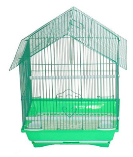YML A1114MGRN House Top Style Small Parakeet Cage, 11 x 9 x 16