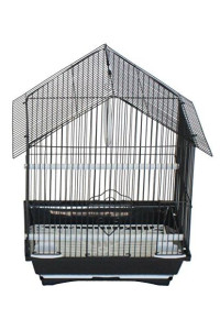 YML A1314MBLK House Top Style Small Parakeet Cage, 13.3 x 10.8 x 17.8