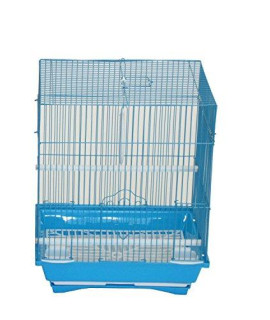YML A1124MBLU Flat Top Small Parakeet Cage, 11 x 8.5 x 14