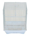 YML A1124MWHT Flat Top Small Parakeet Cage, 11 x 8.5 x 14