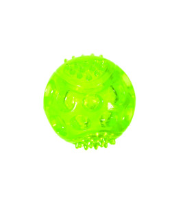 Chase 'n Chomp Durable TRP LED Light Up Fetch Ball Dog Toy, 2.5