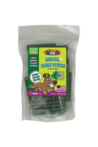 Dental Chew Sticks for Dogs by Mr. Scooch Made in U.S.A Helps Remove Plaque, Tartar and Freshens Breath for Teeth Health (Mint & Parsley, S)