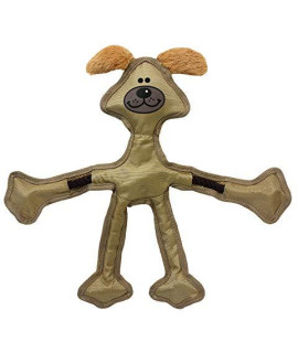 Multipet 43322-1 Skele-Ropes Animals Toy, Dog, 15, Tan