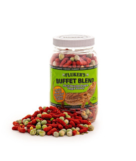 Flukers Buffet Blend Adult Bearded Dragon Veggie Variety Diet, 45 oz (76042)