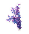 Mallofusa Artificial Aquarium Plants Decoration Plastic Water Ornament For Fish Tank Decor, 16Inch, Purple