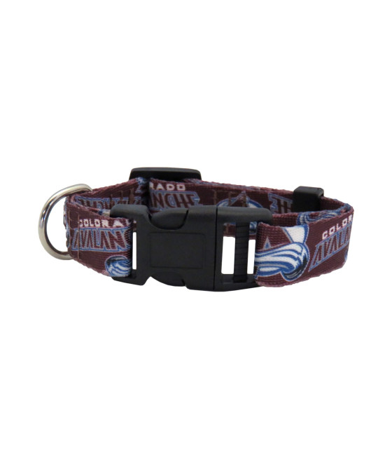 Littlearth Unisex-Adult NHL colorado Avalanche Pet collar, Team color, Small