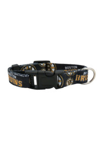 Littlearth Unisex-Adult NHL Boston Bruins Pet collar, Team color, Small