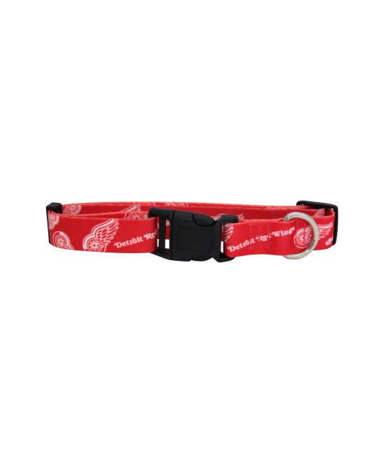 Littlearth Unisex-Adult NHL Detroit Red Wings Pet collar, Team color, Large