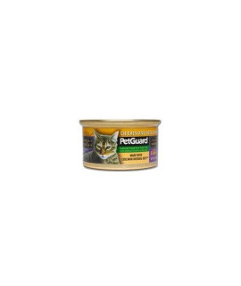 Petguard chicken and Beef cat Food 3--Ounce (Pack of 24) by Pet guard