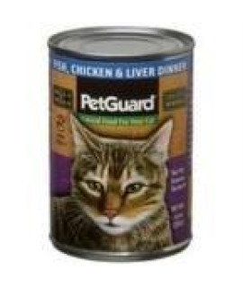 Petguard canned cat Food Fish chicken and Liver Dinner -- 14 oz by Pet guard