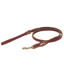 Leather Brothers 6-Feet X 1-Inch Twisted Latigo Dog Lead Large Burgundy By Leather Brothers