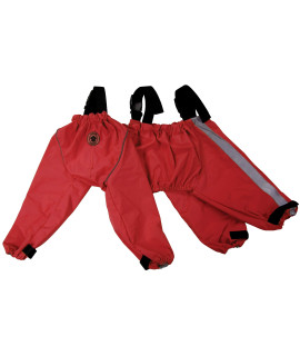 FouFou Dog 62557 Bodyguard Protective All-Weather Dog Pants X-Large Red