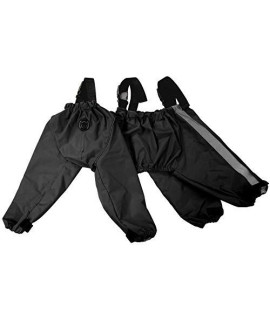 FouFou Dog 62564 Bodyguard Protective All-Weather Dog Pants Large Black