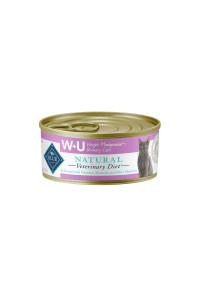 Blue Buffalo Natural Veterinary Diet W+U Weight Management + Urinary Care Wet Cat Food, Chicken 5.5-oz cans (Pack of 24)