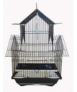 YML A1144BLK Pagoda Top Cage, Small