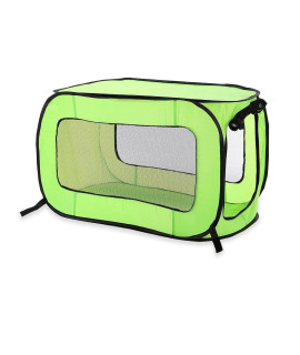 Beatrice Home Fashions Portable, collapsible, Pop Up Travel Pet Kennel, 325 L x 19 W x 18 H, green