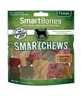 SmartBones Smart Chews, No-Rawhide Dog Chews Made with Real Chicken