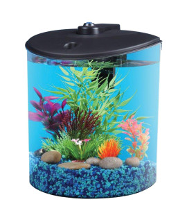 AquaView 1.5-gallon Fish Tank with LED Lighting and Power Filter