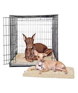 Soggy Doggy crate Mate Dog Bed Microfiber chenille Dog Mats comfy Dog Mats for Sleeping & Drying Ultra-Absorbent Dog Beds & Furniture for Kennels or crates Beige X-Large