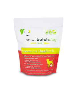 Smallbatch Pets, Beefbatch Sliders Freeze-Dried Dog Food (14 oz)