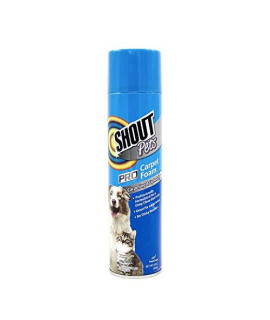 Shout for Pets Pro Strength Carpet Cleaning Foam | Carpet Cleaner Foam and Stain Remover in Fresh Scent, 22 Ounces | Shout Stain Removal Easiest Way to Neutralize Pet Odors