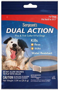 Sergeants Pet Products 3284 1 Count Dual Action Flea & Tick Collar for Dogs, 20.5