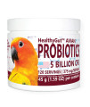HealthyGutAvian Probiotics Dietary Supplement for Parrots, All-Natural Digestive System Formula (120 Servings)