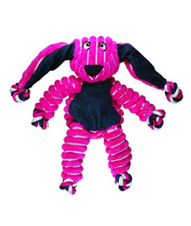 KONG - Floppy Knots Bunny - Internal Knotted Ropes and Minimal Stuffing for Less Mess - For Small/Medium Dogs