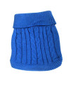 Tangpan Turtleneck classic Straw-Rope Pet Dog Sweater Apparel (Dark Blue,XXL)