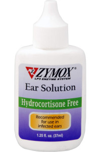 ZYMOX Enzymatic Ear Solution Hydrocortisone Free for Dogs and cats 1.25 oz
