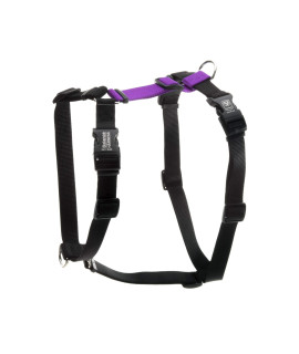 Blue-9 Buckle-Neck Balance Harness, Fully customizable Fit No-Pull Harness, Ideal for Dog Training and Obedience, Made in The USA, Purple, Large