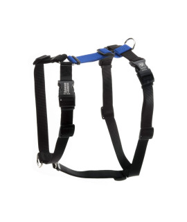 Blue-9 Buckle-Neck Balance Harness, Fully customizable Fit No-Pull Harness, Ideal for Dog Training and Obedience, Made in The USA, Blue, Medium