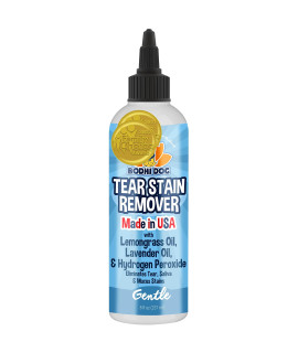 New Natural Tear Eye Stain Remover Removes Stains for Dogs and cats Safe gentle Solution for Fur and Delicate coats Made in USA - 1 Bottle 8oz (240ml)