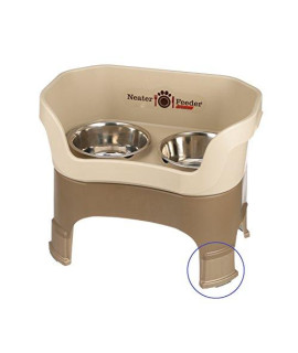 Neater Feeder Deluxe with Leg Extensions (Large, Cappuccino)