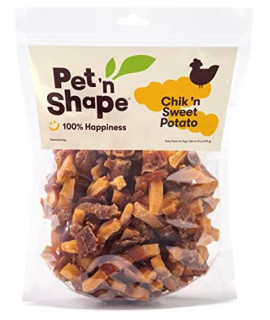 Pet n Shape Sweet Potato Chews  Natural Chicken Wrapped Sweet Potato Dog Treats - 42 Ounce