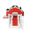 Prevue Pet Products 467 Large Barn Chicken Coop, Red