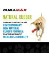 Hero Duramax, Natural Rubber Bone Ball, Treat Dispensing Dog Toy, Large - Red