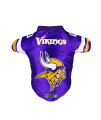 Littlearth Unisex-Adult NFL Minnesota Vikings Premium Pet Jersey, Team color, Large
