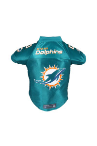 Littlearth Unisex-Adult NFL Miami Dolphins Premium Pet Jersey, Team color, Small