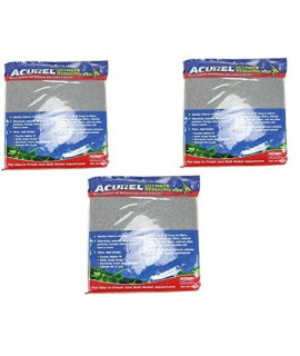 Acurel LLc (3 Pack) Nitrate Reducing Media Pad Aquarium and Pond Filter Accessory, 10-Inch by 18-Inch