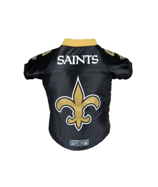 Littlearth Unisex-Adult NFL New Orleans Saints Premium Pet Jersey, Team color, Small
