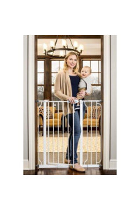 Regalo Extra Tall Walk Through Gate, Pressure Mount With Included Extension Kit