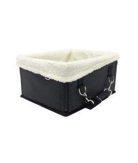 Fixturedisplaysa Pet Dog Cat Seat Booster Car Carrier Bag Pet Travel Messenger Tote Soft Kennel 12235-Black