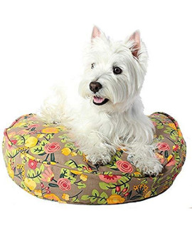 Molly Mutt Medium Large Dog Bed cover - Round Bed - Med Dog Bed cover - Dog calming Bed - Large Dog Bed cover - Washable Dogs Bed cover - Pet Bed With Removable cover - Dog Bed covers 36 Round